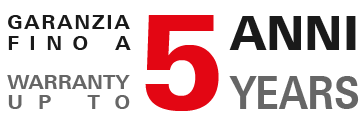 5 anni* di garanzia prodotto